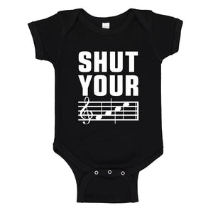 Baby Onesie Shut Your Face 100% Cotton Infant Bodysuit