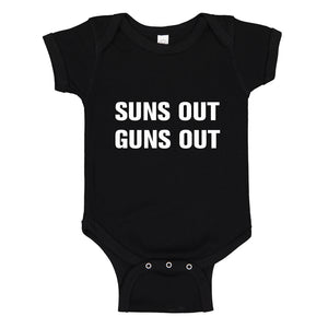 Baby Onesie Suns Out Guns Out 100% Cotton Infant Bodysuit
