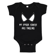 Baby Onesie My Spider Senses are Tingling 100% Cotton Infant Bodysuit