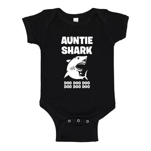 Baby Onesie Auntie Shark 100% Cotton Infant Bodysuit