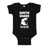 Baby Onesie Auntie Shark 100% Cotton Infant Bodysuit