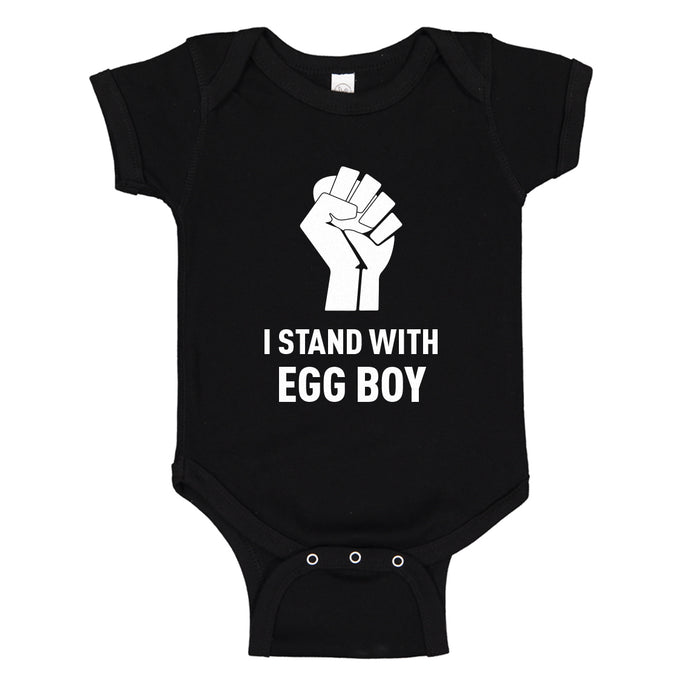 Baby Onesie I Stand with Egg Boy 100% Cotton Infant Bodysuit