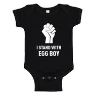 Baby Onesie I Stand with Egg Boy 100% Cotton Infant Bodysuit