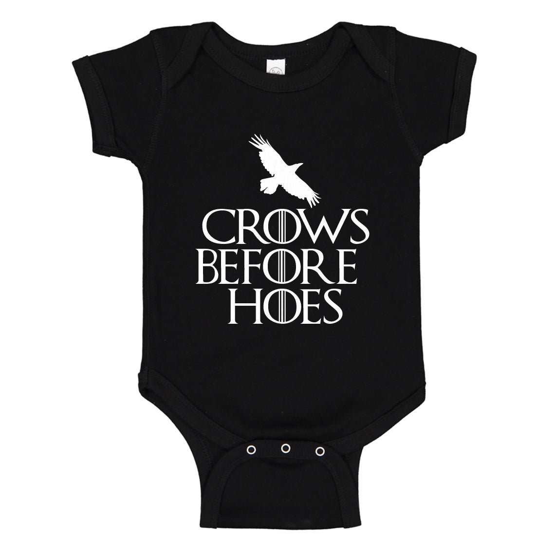 Baby Onesie Crows Before Hoes 100% Cotton Infant Bodysuit