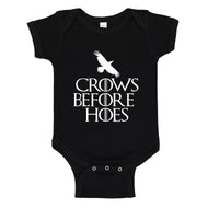 Baby Onesie Crows Before Hoes 100% Cotton Infant Bodysuit