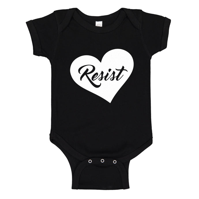 Baby Onesie Resist Heart 100% Cotton Infant Bodysuit