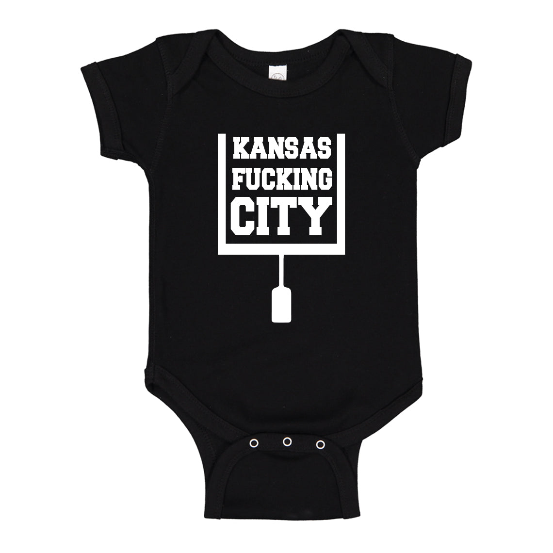 Baby Onesie Kansas Fucking City 100% Cotton Infant Bodysuit