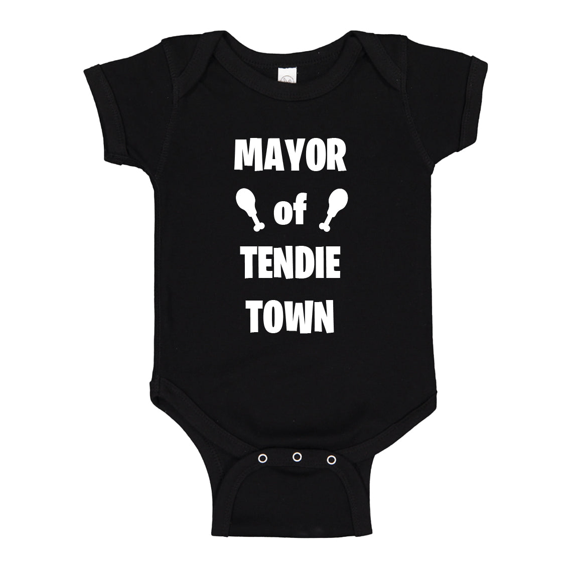 Baby Onesie Mayor of Tendie Town 100% Cotton Infant Bodysuit