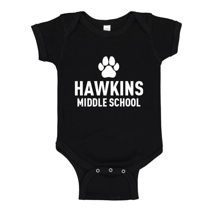 Baby Onesie Hawkins Middle School 100% Cotton Infant Bodysuit