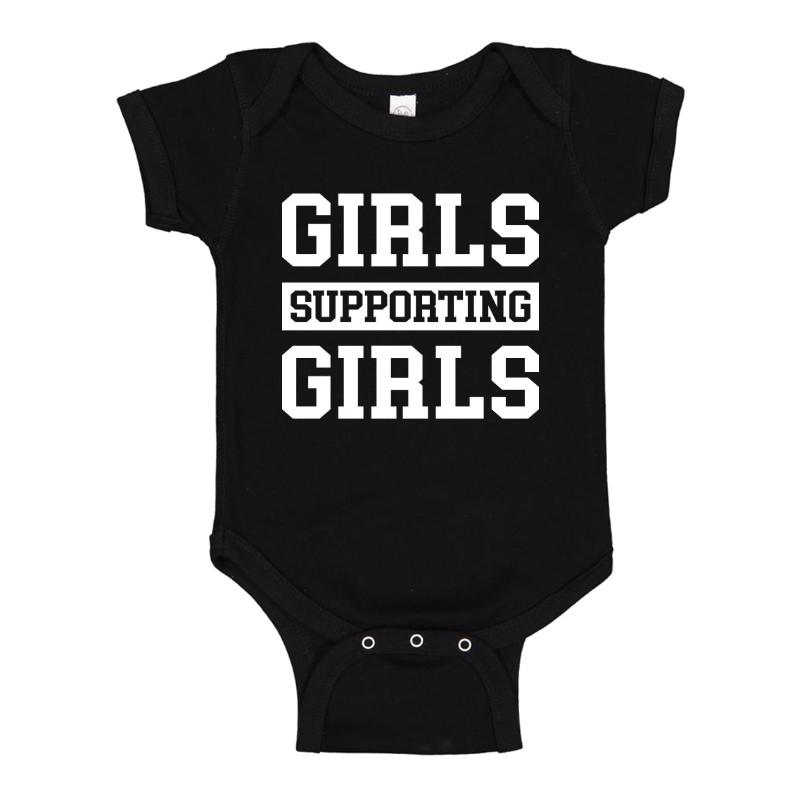 Baby Onesie Girls Supporting Girls 100% Cotton Infant Bodysuit