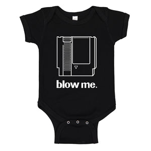 Baby Onesie Blow Me Game Cartridge 100% Cotton Infant Bodysuit