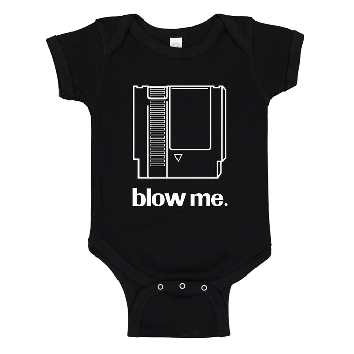 Baby Onesie Blow Me Game Cartridge 100% Cotton Infant Bodysuit