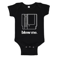 Baby Onesie Blow Me Game Cartridge 100% Cotton Infant Bodysuit