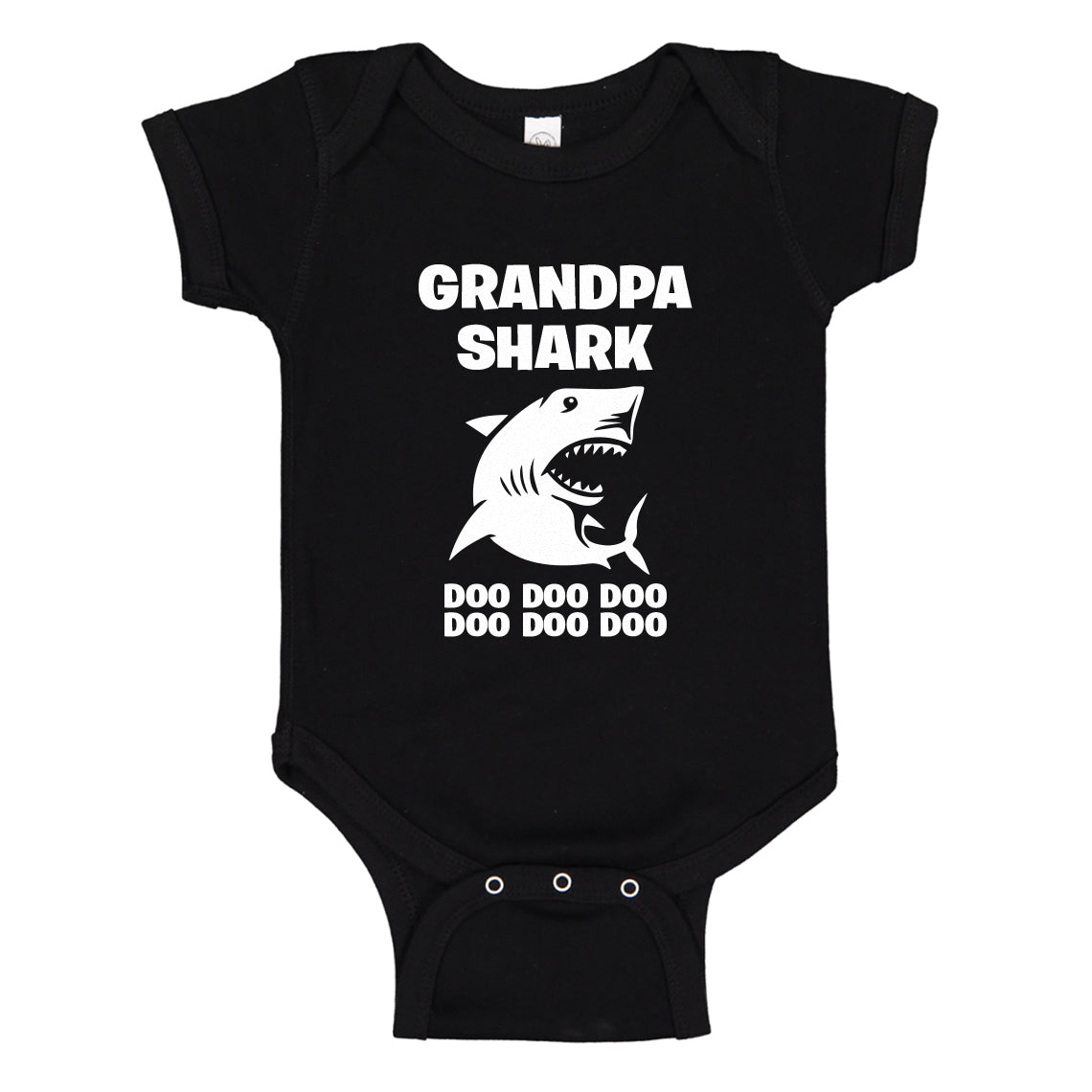 Baby Onesie Grandpa Shark 100% Cotton Infant Bodysuit