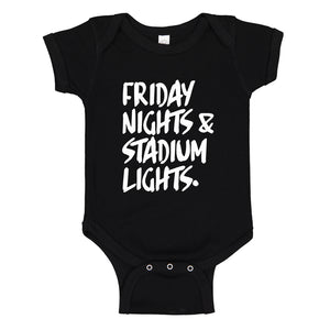 Baby Onesie Friday Nights Stadium Lights 100% Cotton Infant Bodysuit