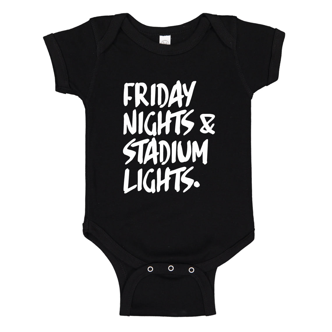 Baby Onesie Friday Nights Stadium Lights 100% Cotton Infant Bodysuit