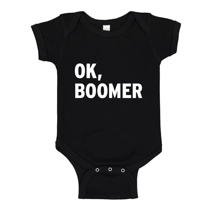 Baby Onesie Ok, Boomer 100% Cotton Infant Bodysuit
