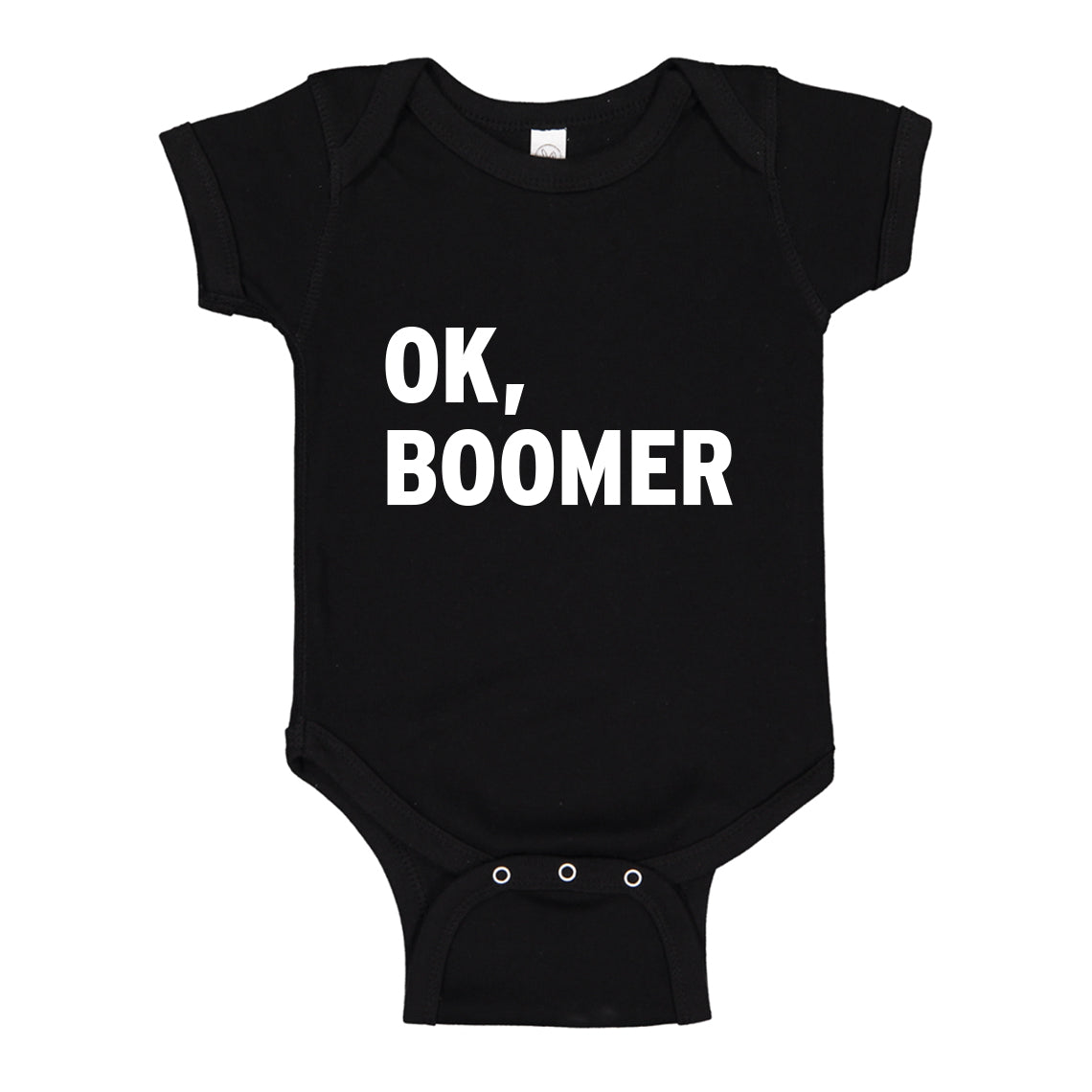 Baby Onesie Ok, Boomer 100% Cotton Infant Bodysuit