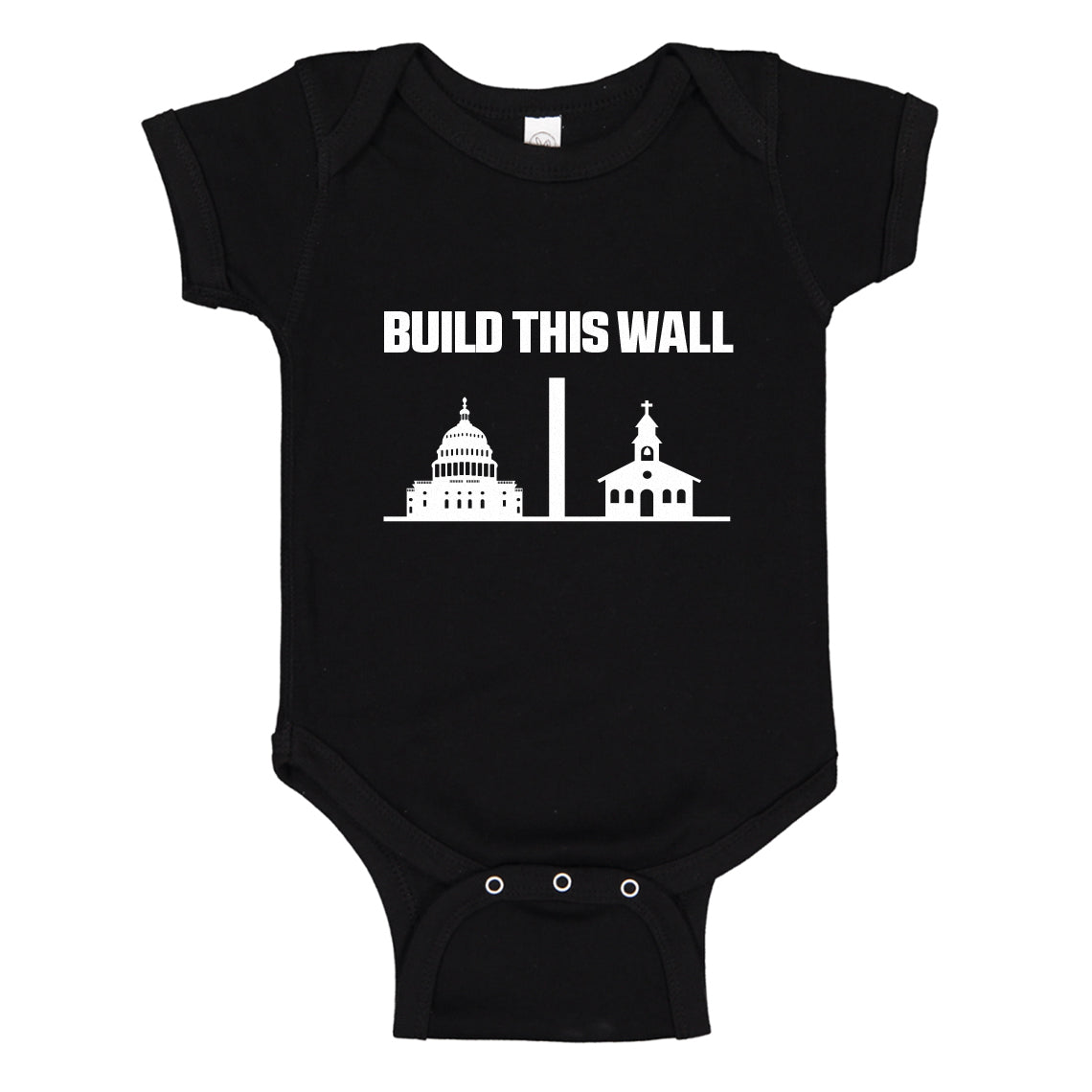 Baby Onesie Build This Wall 100% Cotton Infant Bodysuit