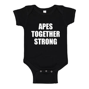 Baby Onesie APES TOGETHER STRONG 100% Cotton Infant Bodysuit