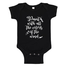 Baby Onesie Paint with all the Colors of the Wind 100% Cotton Infant Bodysuit