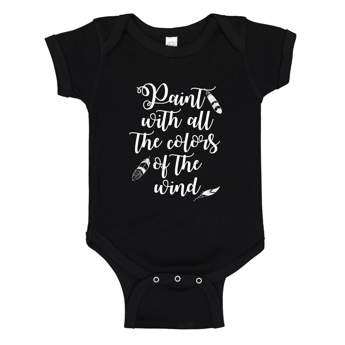 Baby Onesie Paint with all the Colors of the Wind 100% Cotton Infant Bodysuit