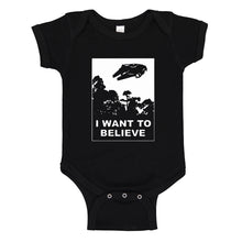 Baby Onesie I Want to Believe Star Ship 100% Cotton Infant Bodysuit