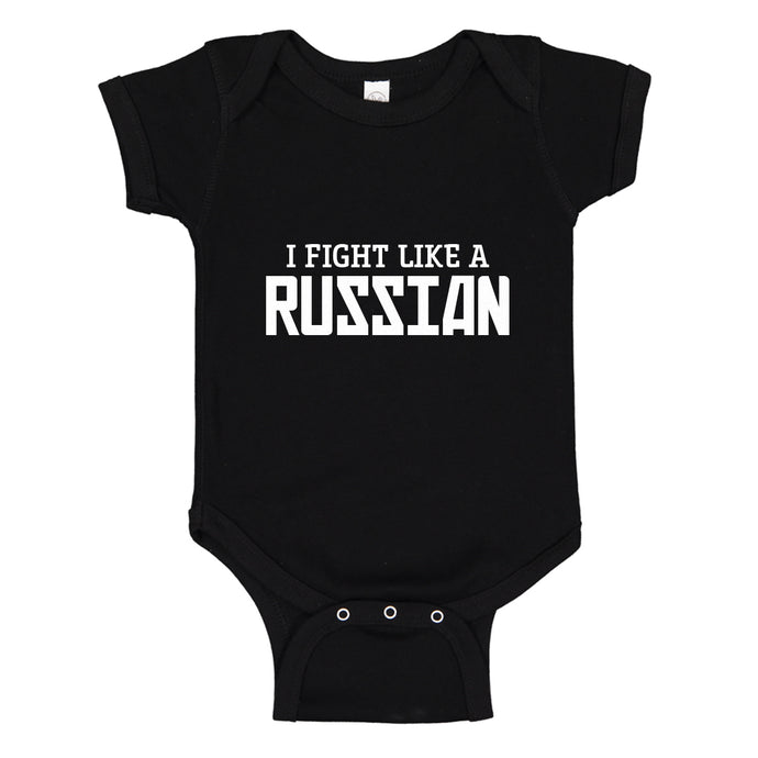 Baby Onesie I Fight Like a Russian 100% Cotton Infant Bodysuit