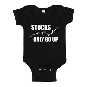 Baby Onesie STOCKS ONLY GO UP 100% Cotton Infant Bodysuit