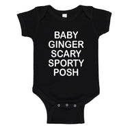 Baby Onesie Spice Names 100% Cotton Infant Bodysuit