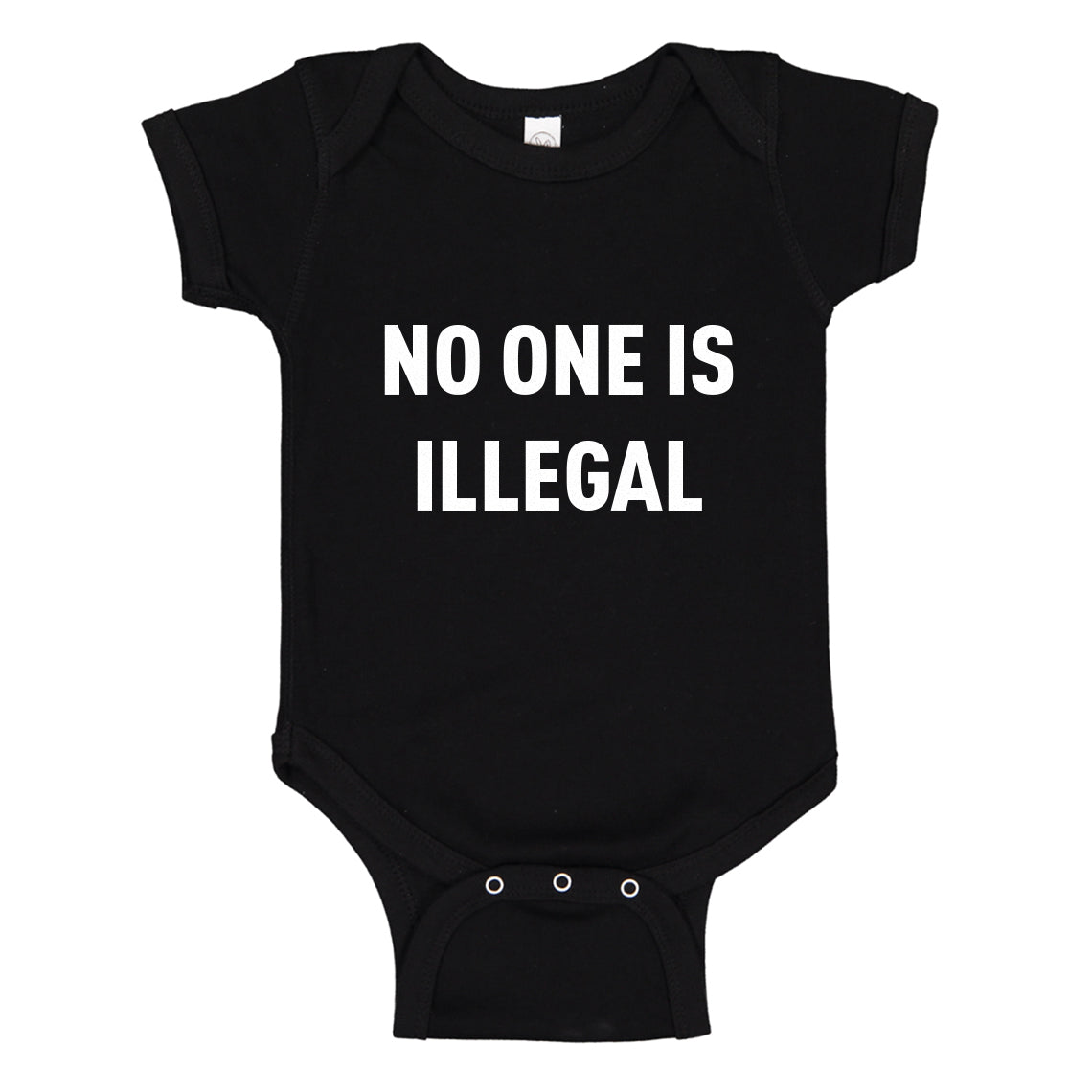 Baby Onesie No One is Illegal 100% Cotton Infant Bodysuit