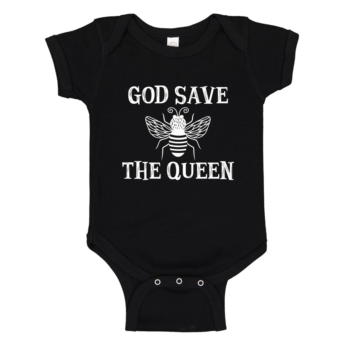 Baby Onesie God Save the Queen 100% Cotton Infant Bodysuit