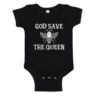 Baby Onesie God Save the Queen 100% Cotton Infant Bodysuit