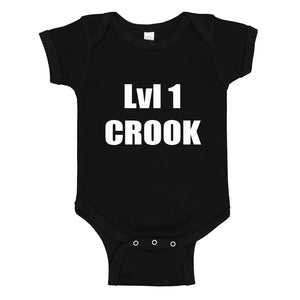 Baby Onesie Lvl 1 Crook 100% Cotton Infant Bodysuit