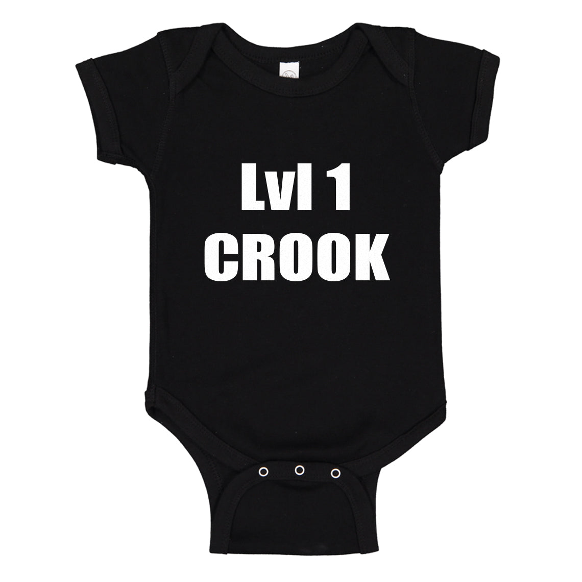 Baby Onesie Lvl 1 Crook 100% Cotton Infant Bodysuit