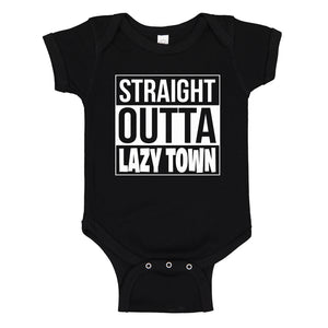 Baby Onesie Straight Outta Lazy Town 100% Cotton Infant Bodysuit
