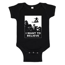 Baby Onesie I Want to Believe Nimbus Fighter 100% Cotton Infant Bodysuit
