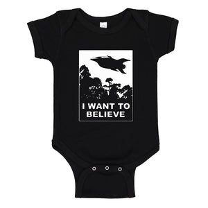 Baby Onesie I Want to Believe Planet Express 100% Cotton Infant Bodysuit