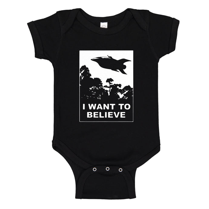 Baby Onesie I Want to Believe Planet Express 100% Cotton Infant Bodysuit