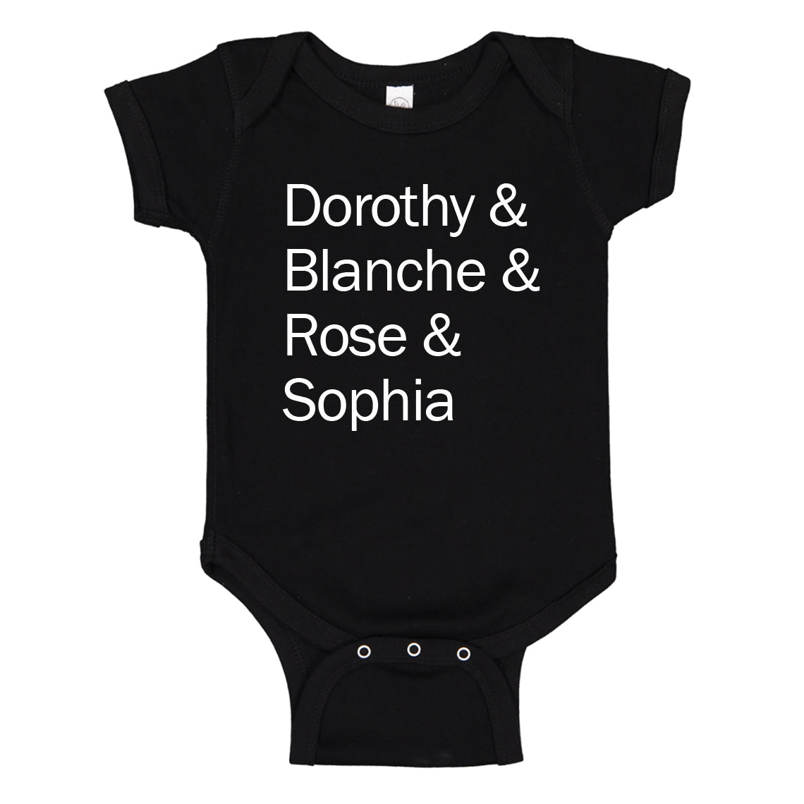 Baby Onesie Golden Names 100% Cotton Infant Bodysuit