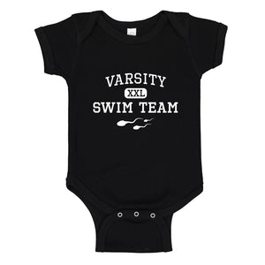 Baby Onesie Varsity Swim Team 100% Cotton Infant Bodysuit