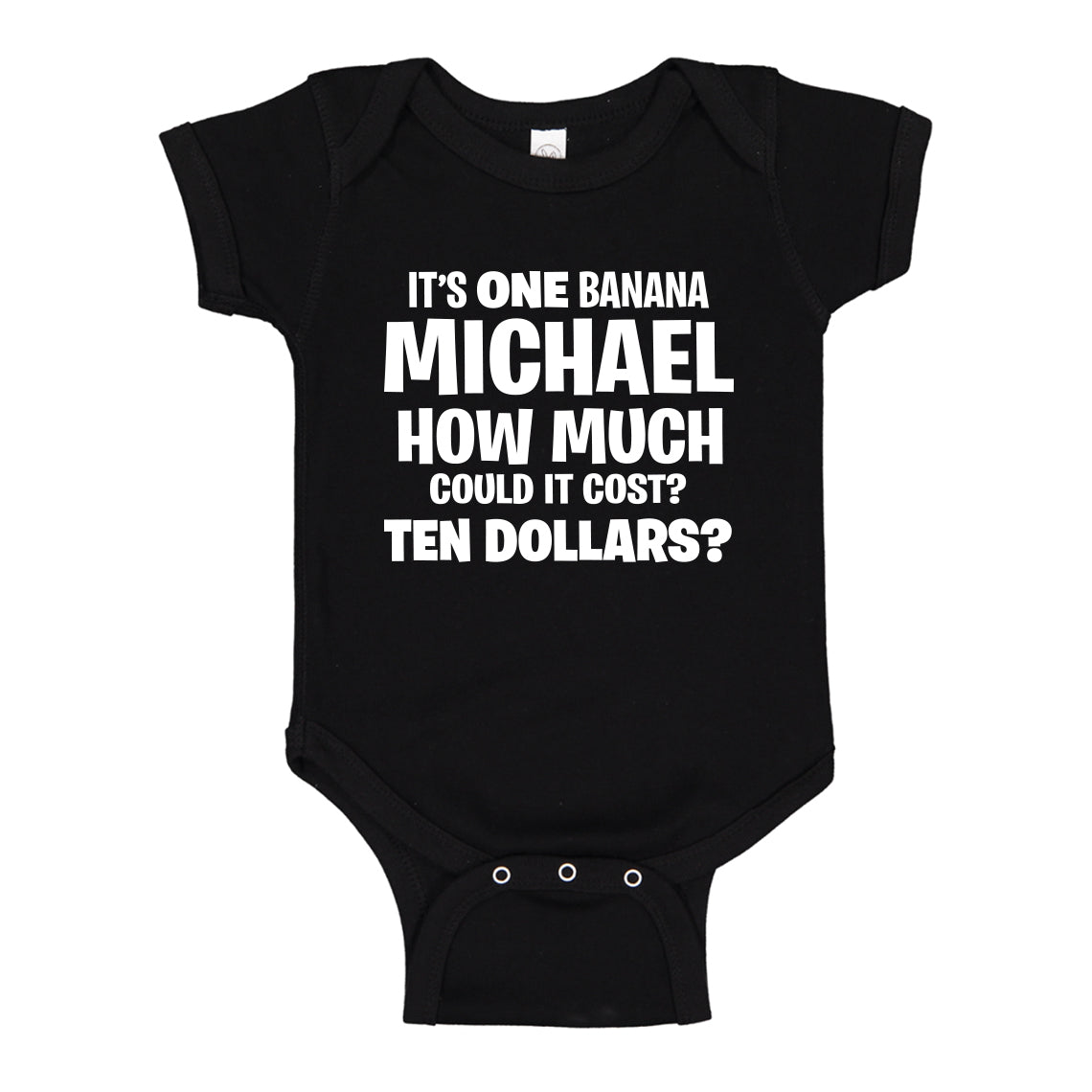 Baby Onesie Its ONE BANANA Michael 100% Cotton Infant Bodysuit