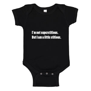 Baby Onesie I'm not superstitious 100% Cotton Infant Bodysuit