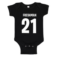 Baby Onesie Freshman 21 100% Cotton Infant Bodysuit