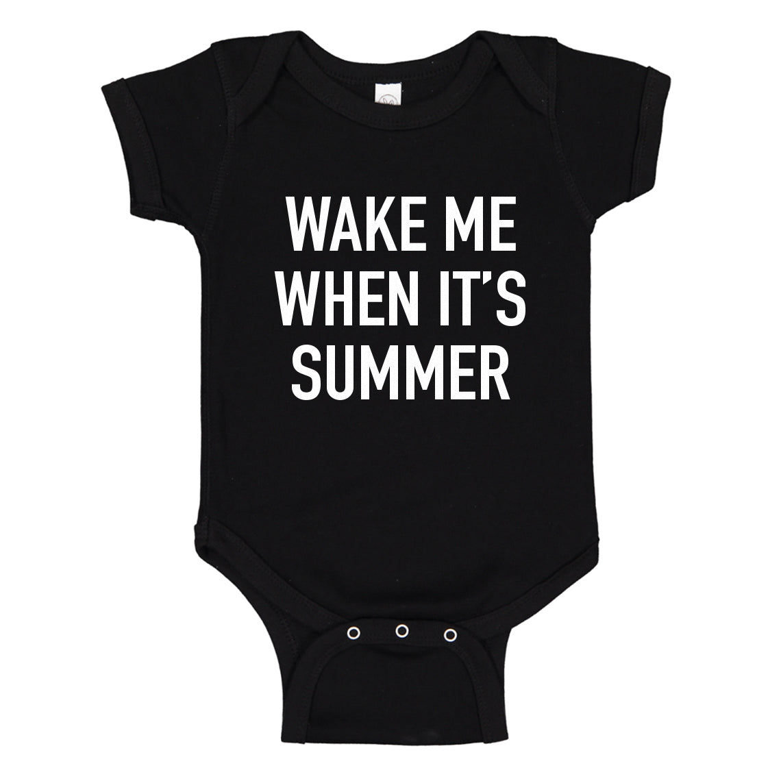 Baby Onesie Wake me When its Summer 100% Cotton Infant Bodysuit