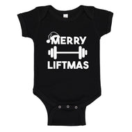 Baby Onesie Merry Liftmas 100% Cotton Infant Bodysuit