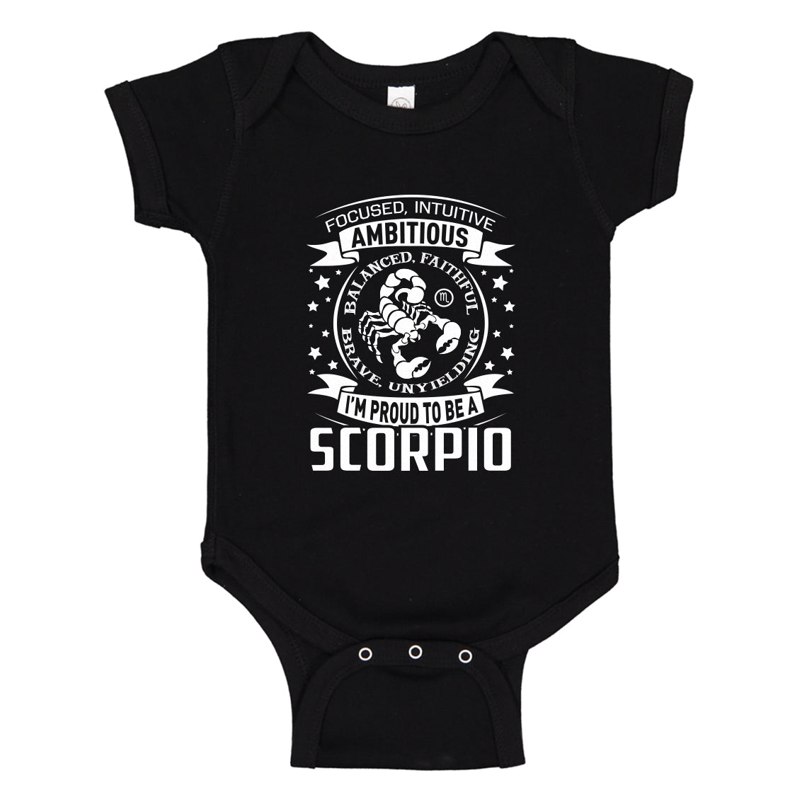 Baby Onesie Scorpio Astrology Zodiac Sign 100% Cotton Infant Bodysuit