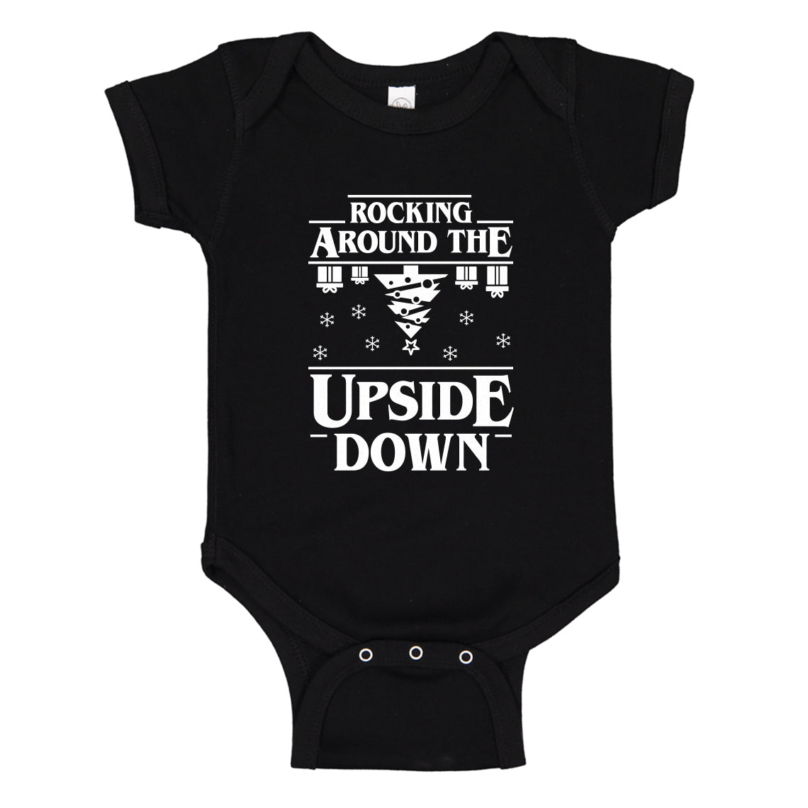 Baby Onesie Rocking Around the Upside Down 100% Cotton Infant Bodysuit