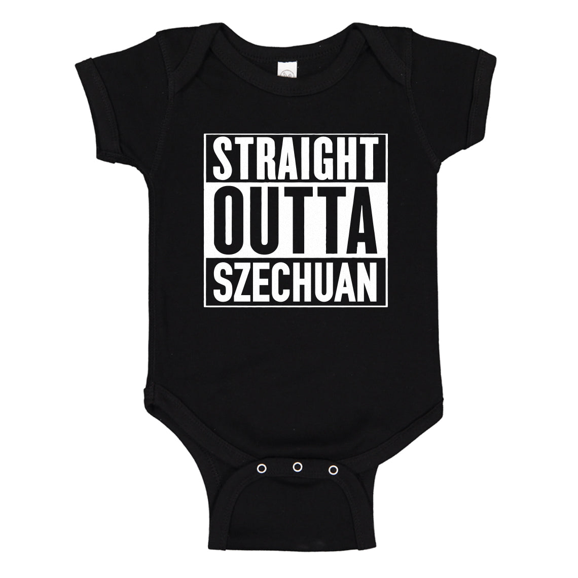 Baby Onesie Straight Outta Szechuan 100% Cotton Infant Bodysuit