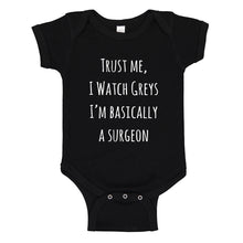 Baby Onesie Trust Me, I Watch Greys 100% Cotton Infant Bodysuit